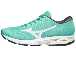 Mizuno Women's Rider WaveKnit 3 (BT00 – Blue Turquoise/white)