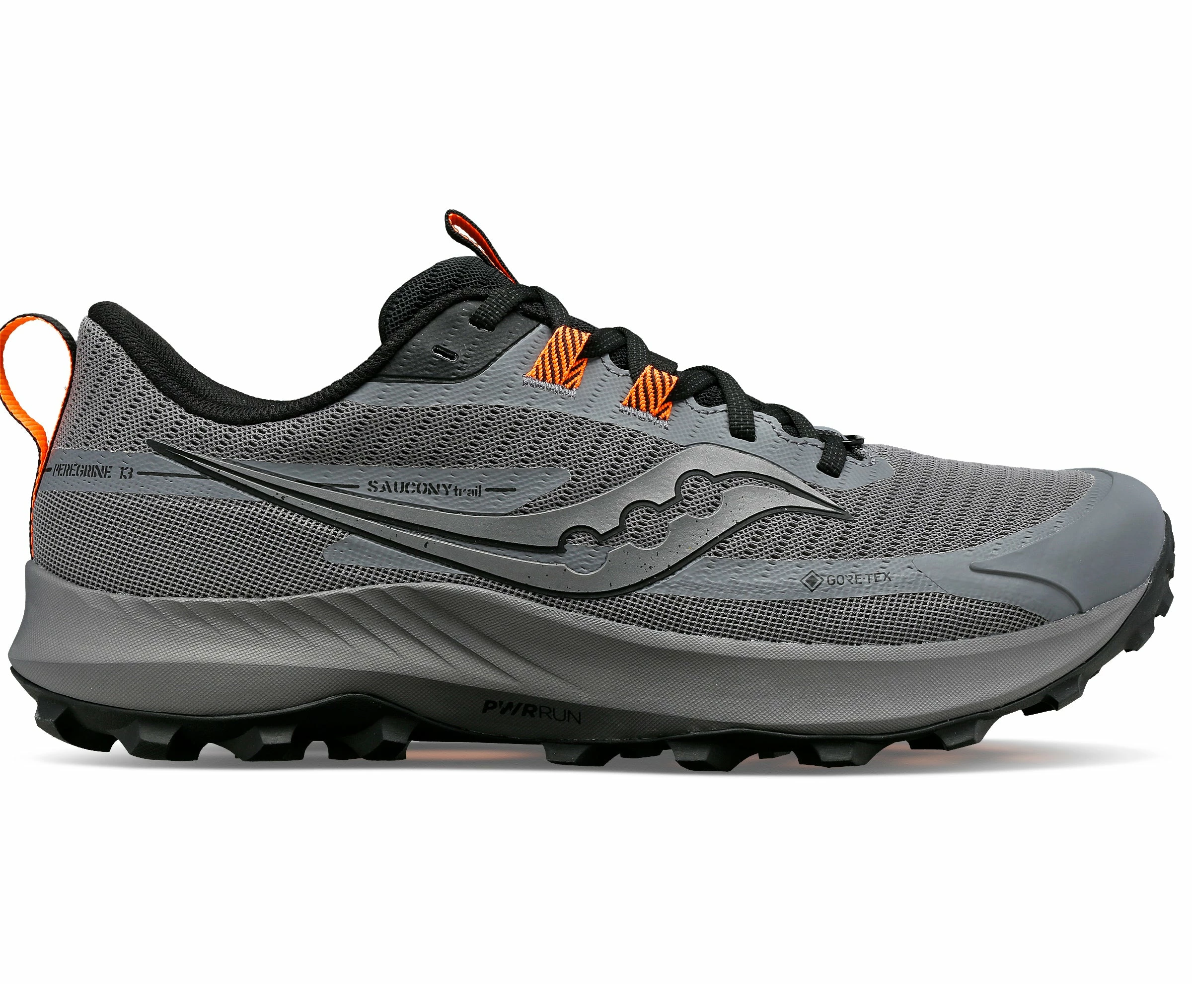 Saucony Men’s Peregrine 13 GTX (05 - Gravel/Black) 1 Saucony Men’s Peregrine 13 GTX (05 - Gravel/Black)