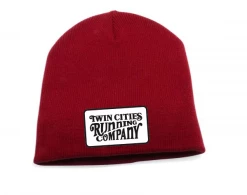 TC Running Co TCRC Knit Woodcut Beanie (red)