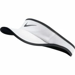 Nike Women’s AeroBill Featherlight Visor (100 - White/black)