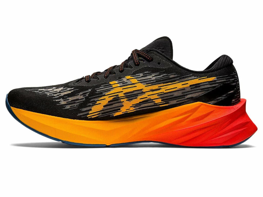 Asics Men’s Novablast 3 (001 - Black/Amber) 2 Asics Men’s Novablast 3 (001 - Black/Amber) - Image 2