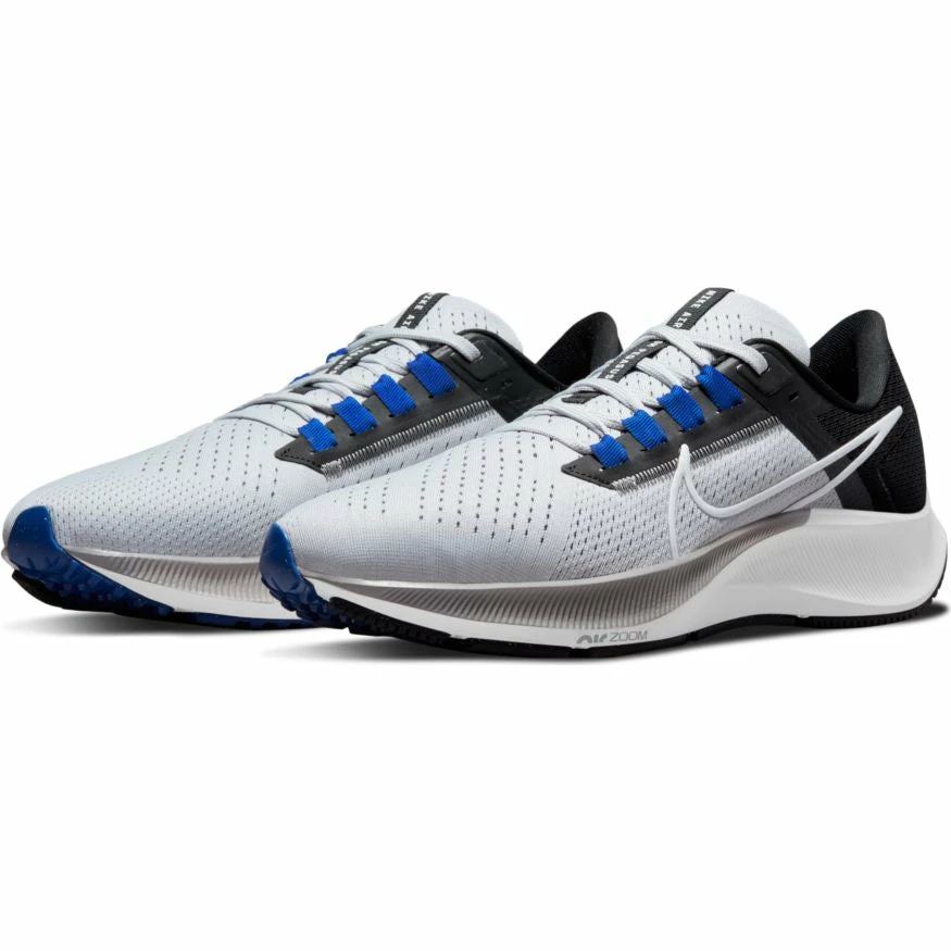 Nike Men's Zoom Pegasus 38 (006 - Wolf Grey/White/Black/Hyper Royal) 3 Nike Men's Zoom Pegasus 38 (006 - Wolf Grey/White/Black/Hyper Royal) - Image 3