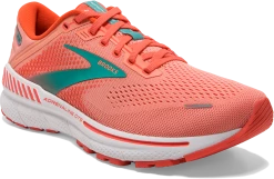BROOKS Women’s Adrenaline GTS 22 (680 - Coral/Latigo Bay/White) -THE OFFICE PARTY EDIT SHOP 520FD73B F6F2 402A BE9C CD7BD322A236
