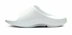 OOfos Unisex OOahh Sport Flex Slide Sandal (White) 7 OOfos Unisex OOahh Sport Flex Slide Sandal (White) -THE OFFICE PARTY EDIT SHOP 530178A8 3C08 408A BDCA E2C0C801BDD5
