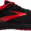 BROOKS Men's Ghost 14 GTX (004 - Black/Blackened Pearl/High Risk Red)