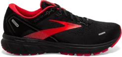 BROOKS Men's Ghost 14 GTX (004 - Black/Blackened Pearl/High Risk Red)