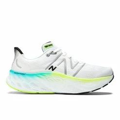 New Balance Men’s Fresh Foam More V4 (WT - White/Electric Teal)