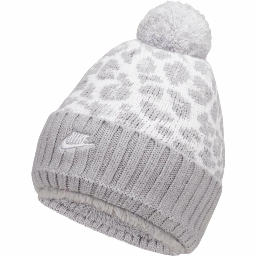 Nike Women’s NSW Pom Beanie (063 - Wolf Grey) 1 Nike Women’s NSW Pom Beanie (063 - Wolf Grey)
