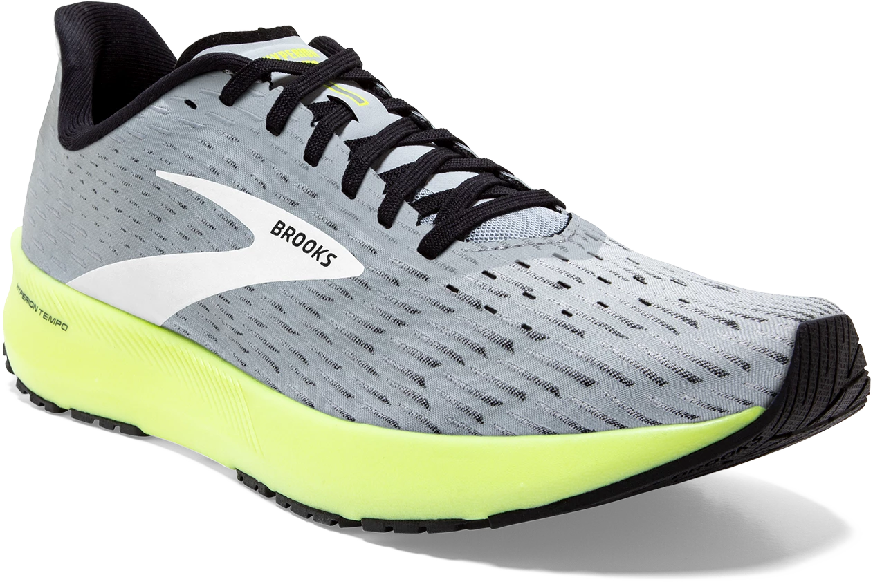BROOKS Men's Hyperion Tempo (099 - Grey/Black/Nightlife) 1 BROOKS Men's Hyperion Tempo (099 - Grey/Black/Nightlife)