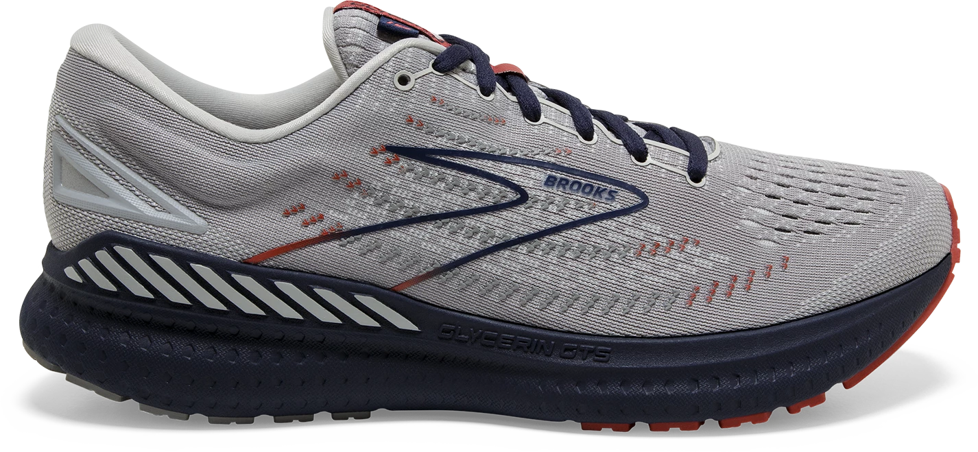 BROOKS Men's Glycerin GTS 19 (002 - Grey/Alloy/Peacoat) 1 BROOKS Men's Glycerin GTS 19 (002 - Grey/Alloy/Peacoat)