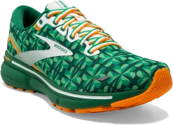 BROOKS Men's Ghost 15 “Run Lucky” (371 - Green/White/Orange) -THE OFFICE PARTY EDIT SHOP 7F8FA9A4 3A5E 420D BCA4 A6D863FD6169