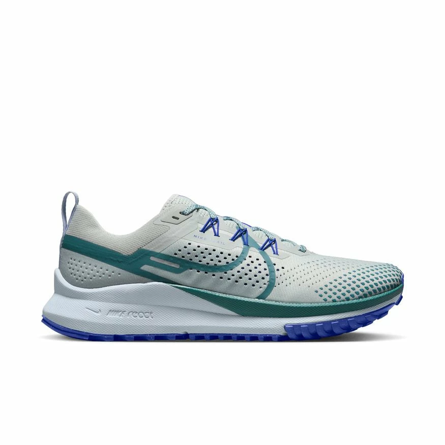 Nike Men’s React Pegasus Trail 4 (005 - Light Silver/Mineral Teal/Racer Blue) 1 Nike Men’s React Pegasus Trail 4 (005 - Light Silver/Mineral Teal/Racer Blue)