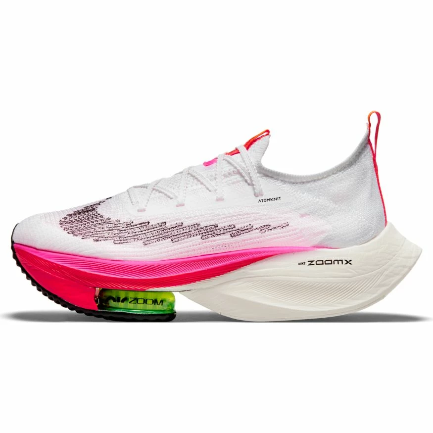 Nike Women's Air Zoom Alphafly NEXT% "Rawdacious" (100 - White/Black-Black-Black) 2 Nike Women's Air Zoom Alphafly NEXT% "Rawdacious" (100 - White/Black-Black-Black) - Image 2