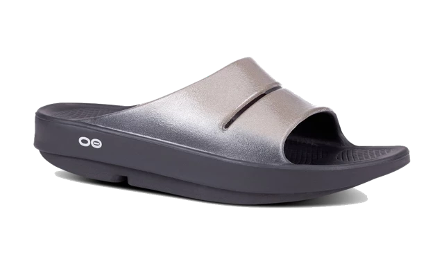 OOfos Women’s OOahh Luxe Slide Sandal (Latte) 1 OOfos Women’s OOahh Luxe Slide Sandal (Latte)