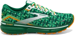 BROOKS Men's Ghost 15 “Run Lucky” (371 - Green/White/Orange)