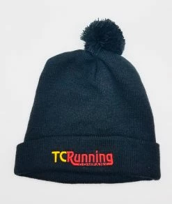 TC Running Co TCRC Knit Pom Pom Beanie (Black)