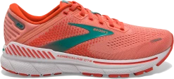 BROOKS Women’s Adrenaline GTS 22 (680 - Coral/Latigo Bay/White)