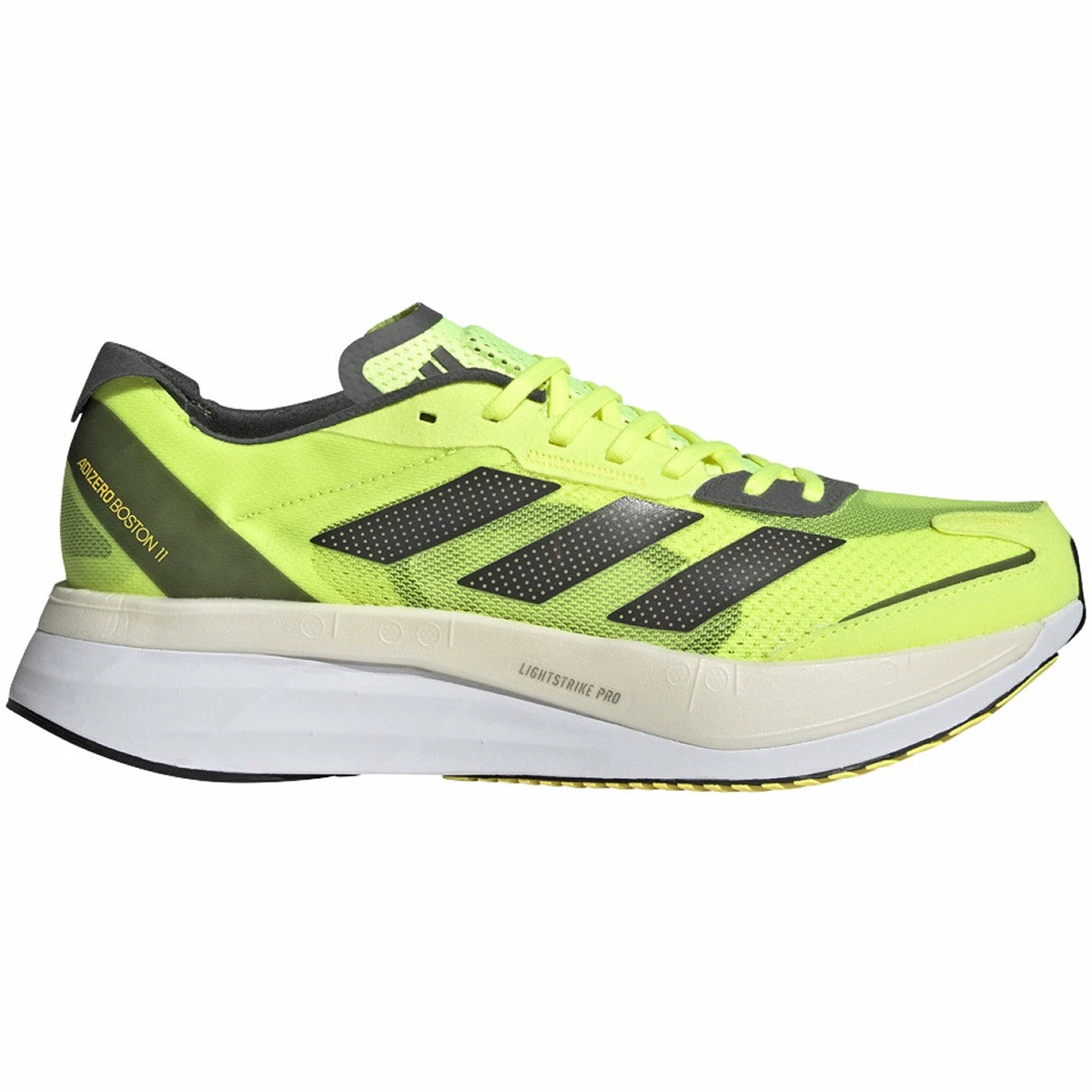 ADIDAS Men's Adizero Boston 11 (Solar Yellow/Night Metallic/Beam Yellow) 1 ADIDAS Men's Adizero Boston 11 (Solar Yellow/Night Metallic/Beam Yellow)