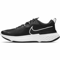 Nike Men's React Miler 2 (001 - Black/White/Smoke Grey)
