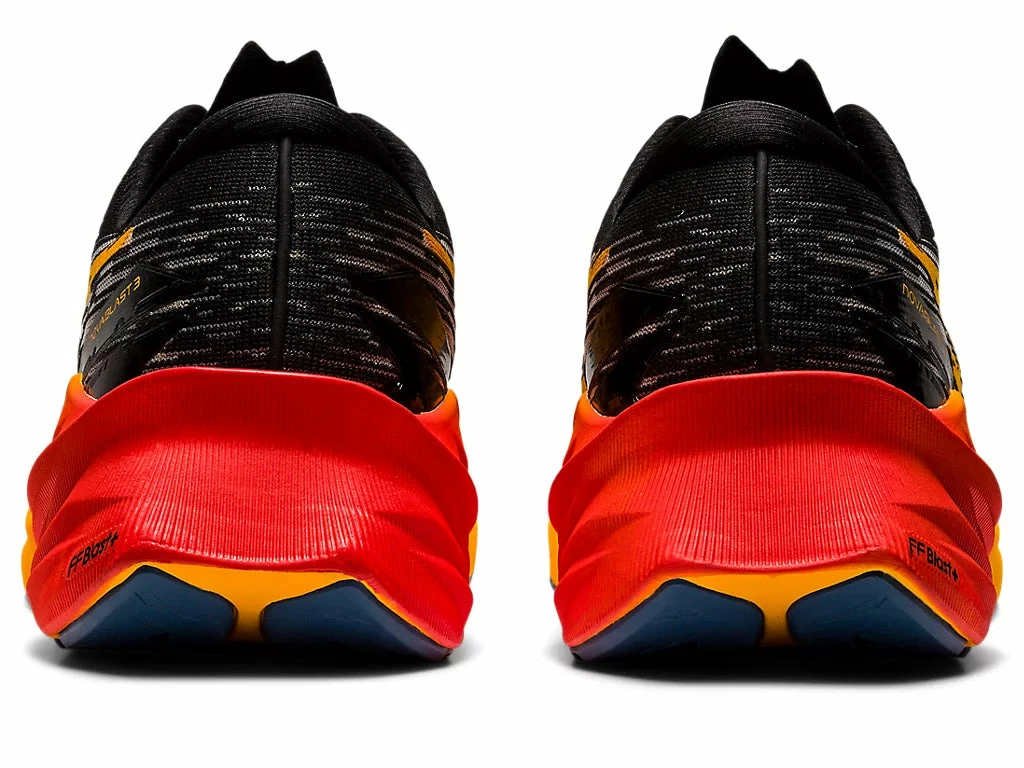 Asics Men’s Novablast 3 (001 - Black/Amber) 6 Asics Men’s Novablast 3 (001 - Black/Amber) - Image 6