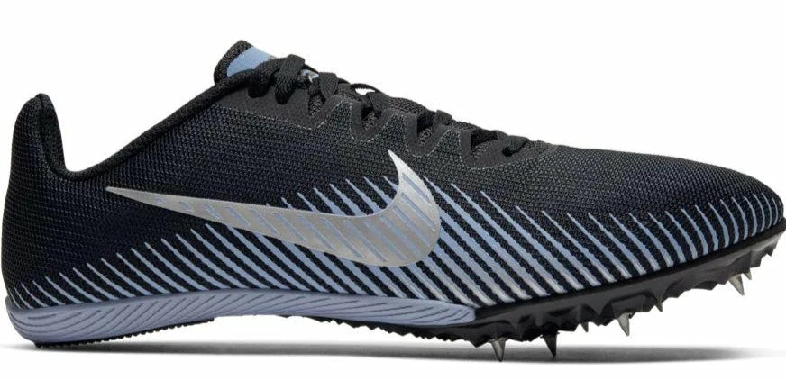 Nike Unisex Zoom Rival M 9 (004 - Black/Metallic Silver-Indigo Fog) 1 Nike Unisex Zoom Rival M 9 (004 - Black/Metallic Silver-Indigo Fog)