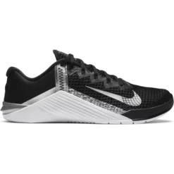 Nike Women's Metcon 6 (010 - Black/Metallic Silver-Metallic Silver)
