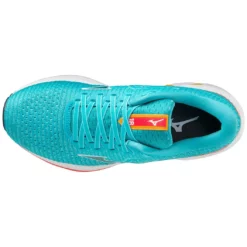 Mizuno Women's Wave Inspire 18 Waveknit (4J4J - Turquoise) -THE OFFICE PARTY EDIT SHOP BFB87696 FF20 4F7A 9875 FDF2EA4A028F