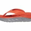 Hoka Men's Ora Recovery Flip (MRWDV - Mandarin Red/dove)
