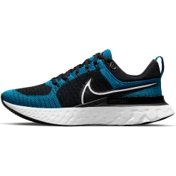 Nike Men's React Infinity Run Flyknit 2 (400 - Blue Orbit/White-Black)