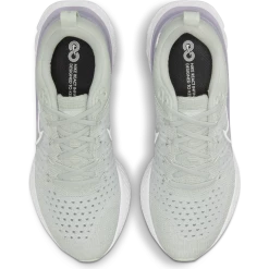 Nike Women's React Infinity Run Flyknit 2 (005 - Light Silver/White-Infinite Lilac) -THE OFFICE PARTY EDIT SHOP CT2423 005 PHCTH001 2000