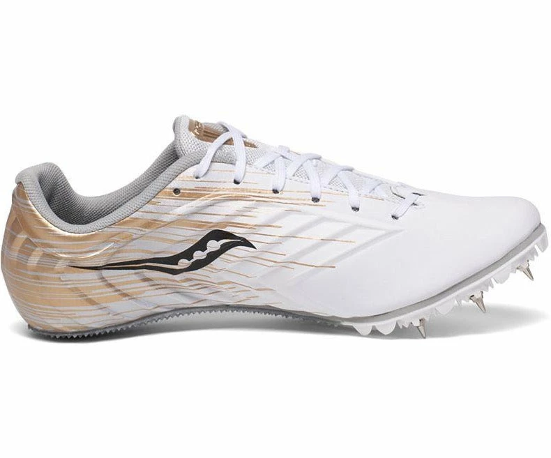 Saucony Women’s Spitfire 5 (3 - White/Gold) 1 Saucony Women’s Spitfire 5 (3 - White/Gold)