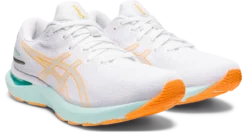 Asics Women's Gel-Cumulus 24 (100 - White/Orange Pop) -THE OFFICE PARTY EDIT SHOP F2F17048 D541 435C 8E1F FDA17A94E92B