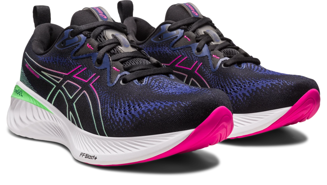 Asics Women's Gel-Cumulus 25 (001 - Black/Pink Rave) 3 Asics Women's Gel-Cumulus 25 (001 - Black/Pink Rave) - Image 3