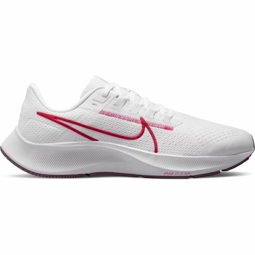 Nike Women’s Zoom Pegasus 38 (106 - White/Mystic Hibiscus/Iris Whisper) 1 Nike Women’s Zoom Pegasus 38 (106 - White/Mystic Hibiscus/Iris Whisper)