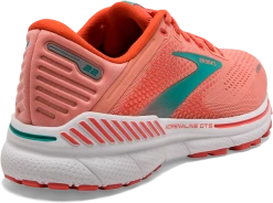 BROOKS Women’s Adrenaline GTS 22 (680 - Coral/Latigo Bay/White) -THE OFFICE PARTY EDIT SHOP FBD43416 BCBF 4343 BF93 6B29D4C1AA6D