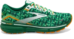 BROOKS Women's Ghost 15 “Run Lucky” (371 - Green/White/Orange)
