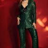Hem’d Iris Green Sequin Pants