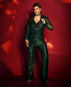 Hem’d Iris Green Sequin Blazer -THE OFFICE PARTY EDIT SHOP IMG 6230