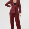 Hem’d Zula Maroon Crinkled Pants