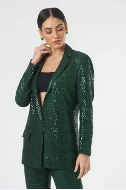 Hem’d Iris Green Sequin Blazer -THE OFFICE PARTY EDIT SHOP IMG 7263 2