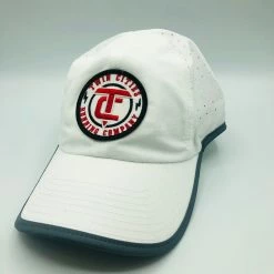 TC Running Co TCRC Power Strike Laser Vented Lite Cap (White/Grey)
