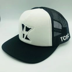 TC Running Co TCRC MN Bolt Foamie Trucker Cap (White/Black)