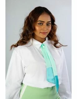 Not So Pink Sea Green Color Block Bowtie -THE OFFICE PARTY EDIT SHOP NSP BOW 01 2 25f4a0fc dfbb 4566 8d1f 897287cc5024