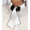 Not So Pink White And Black Bowtie