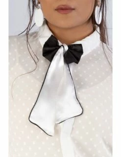 Not So Pink White And Black Bowtie