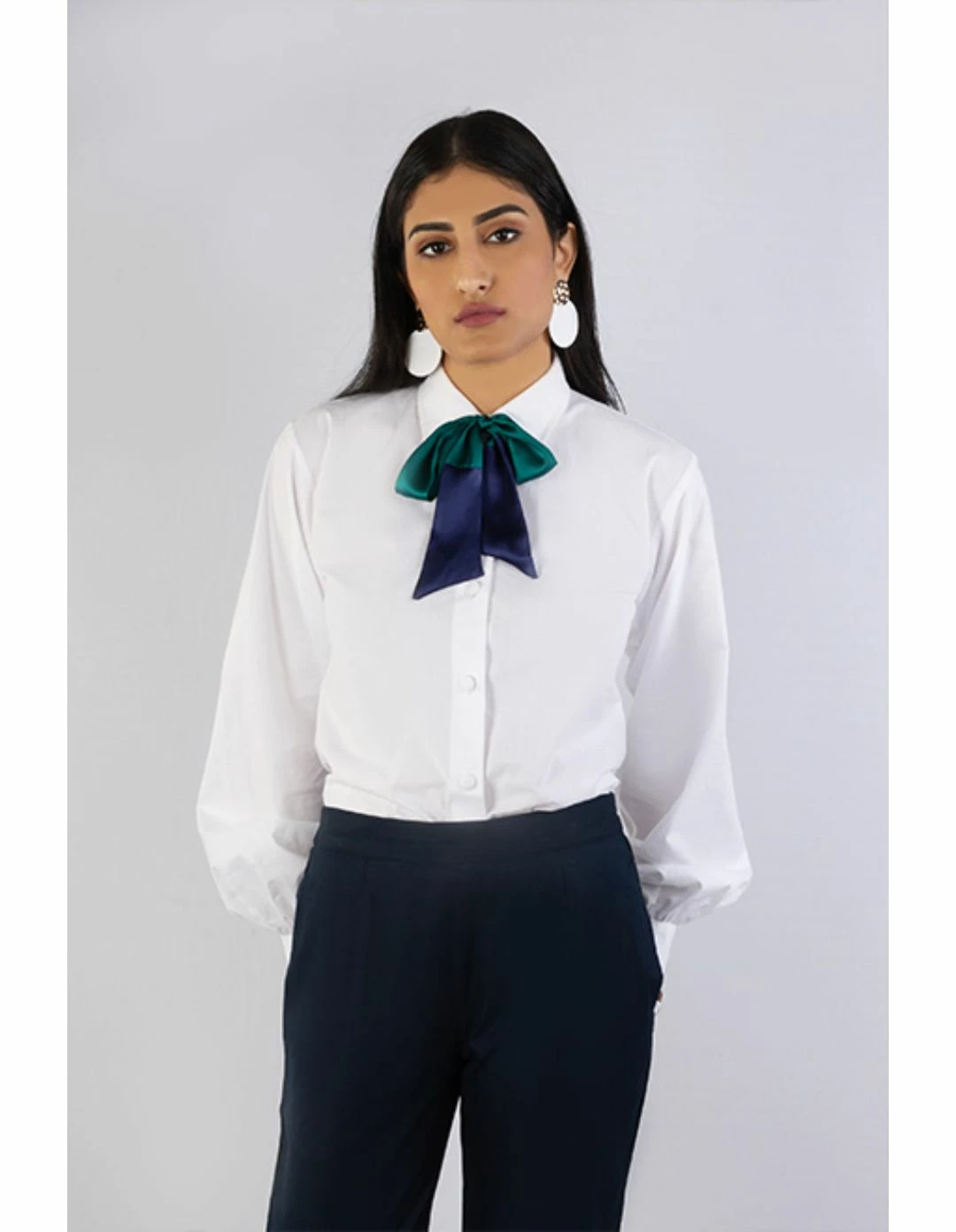 Not So Pink Green Colorblock Bowtie 3 Not So Pink Green Colorblock Bowtie - Image 3