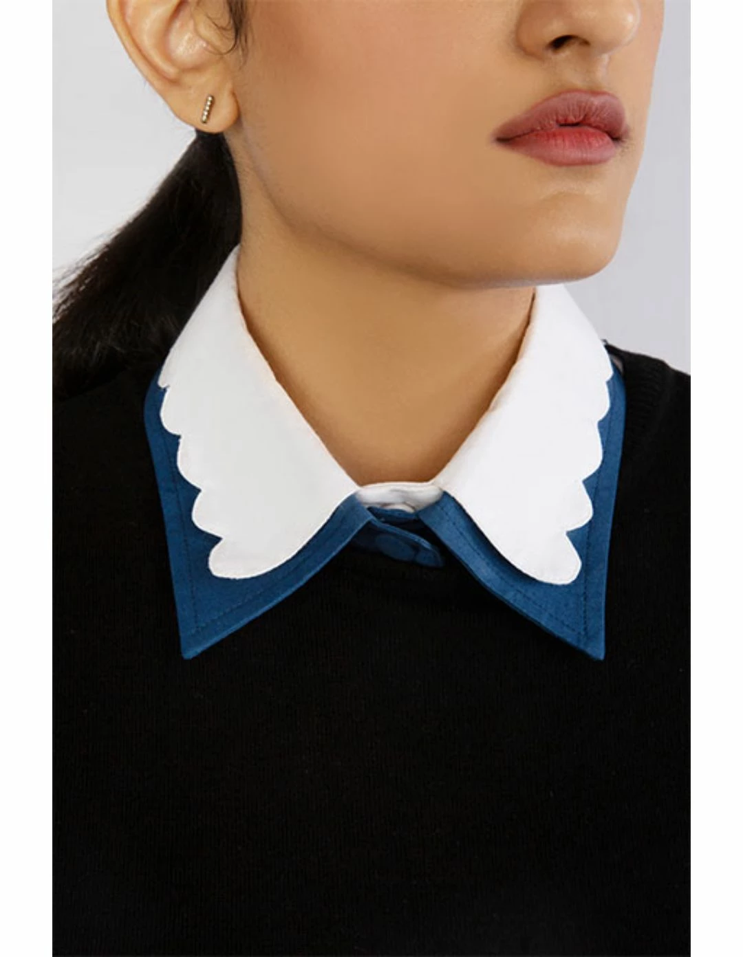 Not So Pink White Detachable Dual Collar 2 Not So Pink White Detachable Dual Collar - Image 2