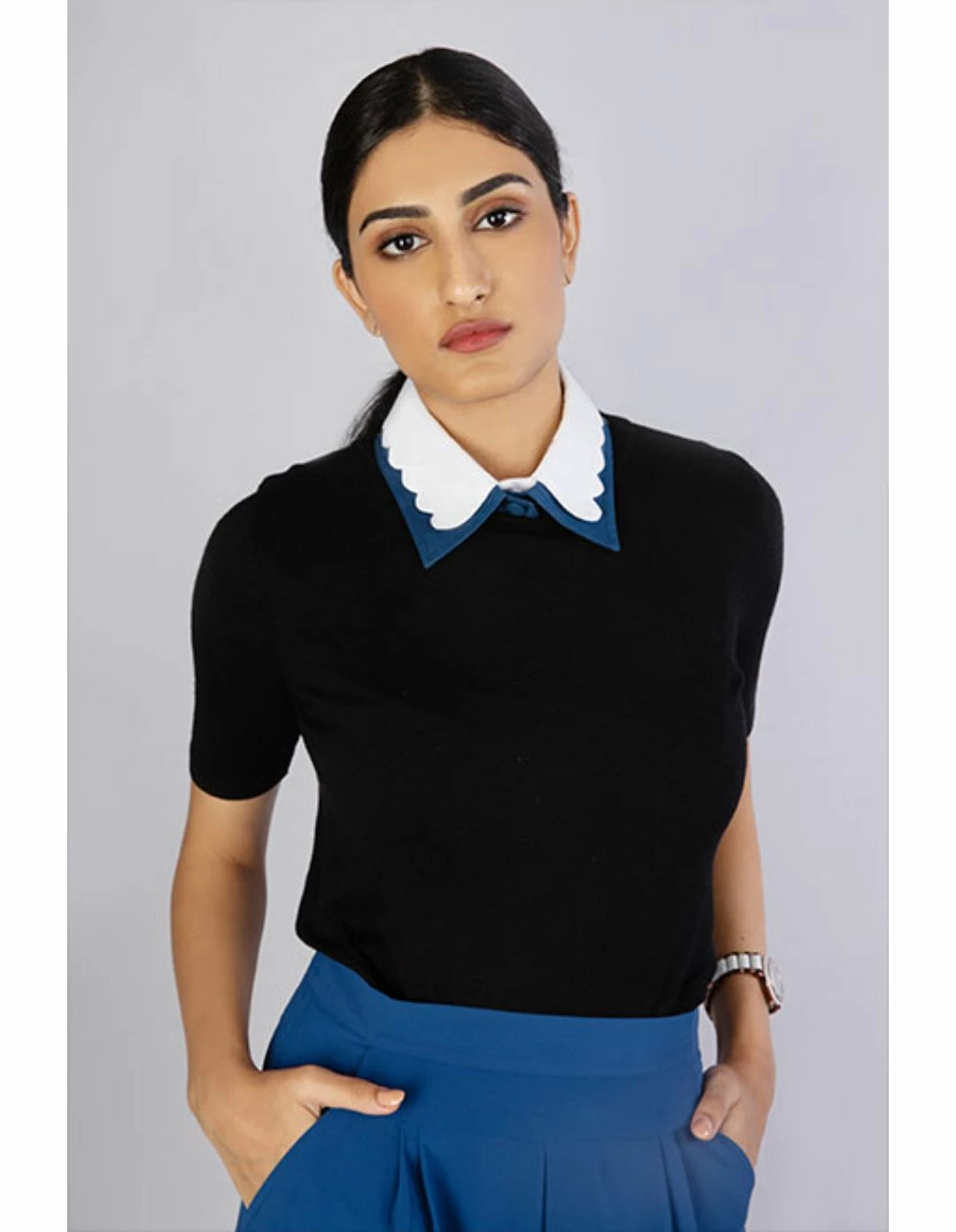 Not So Pink White Detachable Dual Collar 1 Not So Pink White Detachable Dual Collar