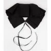 Not So Pink Black Box Pleat Front Tie Collar