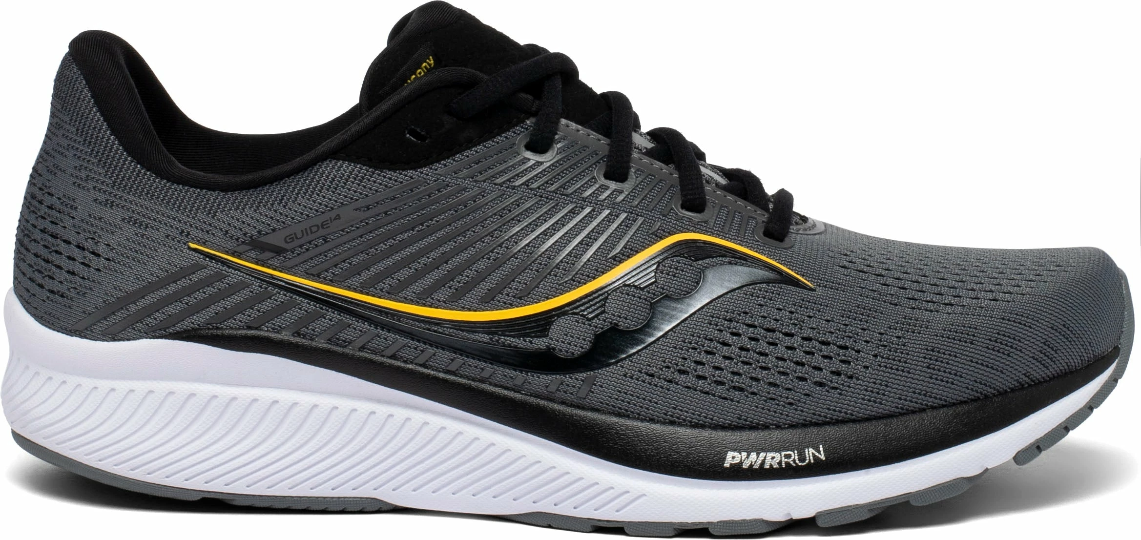 Saucony Men's Guide 14 (45 - Coal/Vizigold) 1 Saucony Men's Guide 14 (45 - Coal/Vizigold)